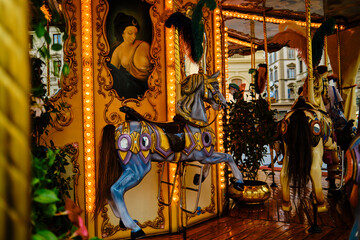 Flying Horses Carousel in Florence - Italy