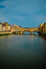 Naklejka premium Ponte Vecchio at summer - Florence Italy
