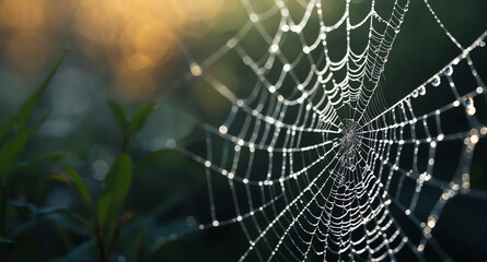 Naklejka premium Spiderweb shapes glowing mist abstract background