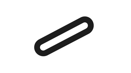 Obraz premium The design features a black and white vector representation of a horizontal oval shape, perfect for use in various digital applications and interfaces