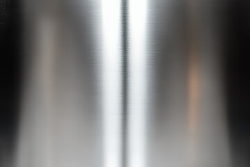 Obraz premium A close-up shot of a metal surface with a single beam of light reflecting across it.