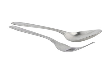 Fork and spoon on transparent background png