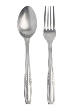 Fork and spoon on transparent background png