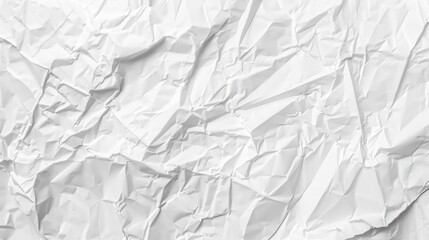 Obraz premium Crumpled White Paper Texture
