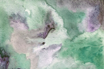 Purple green watercolor paper background texture