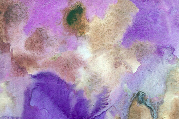 Purple beige watercolor paper background texture