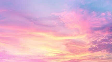 Obraz premium Pastel Sky At Sunset