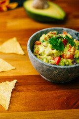 guacamole and chips