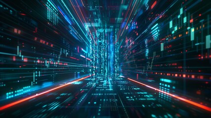 Fototapeta premium Abstract background photo with digital charts, stock market graphs, financial statistics, trading data, economic trends and trading analysis.