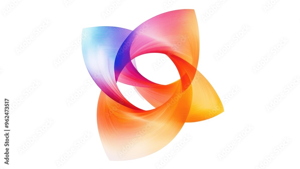 Poster a colorful, abstract design with a white background