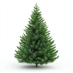 Beautiful Decorative Christmas Tree Isolated in 3D Illustration, Featuring a Stunning and Festive Design for Holiday Decoration