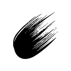 Black Brush strokes isolated on white background. Brush strokes grunge background. Vector brush stroke texture. Black ink, paint splatter.