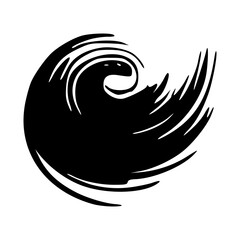 Black Brush strokes isolated on white background. Brush strokes grunge background. Vector brush stroke texture. Black ink, paint splatter.