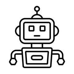 Naklejka premium Robot Icon