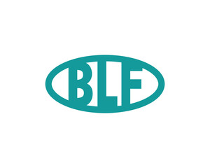 BLF logo design vector template. BLF