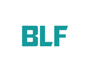 Fototapeta premium BLF logo design vector template. BLF