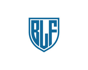 BLF logo design vector template. BLF