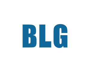 BLG Logo design vector template. BLG