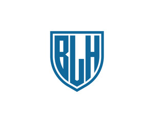 BLH logo design vector template. BLH