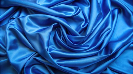Obraz premium Luxurious blue silk fabric draping elegantly with a soft sheen , silk, fabric, blue, luxurious, elegant, texture, smooth, material