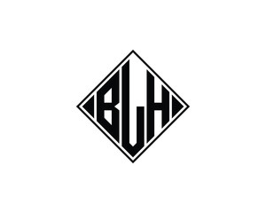 BLH logo design vector template. BLH