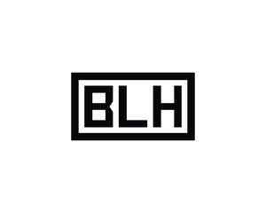 BLH logo design vector template. BLH