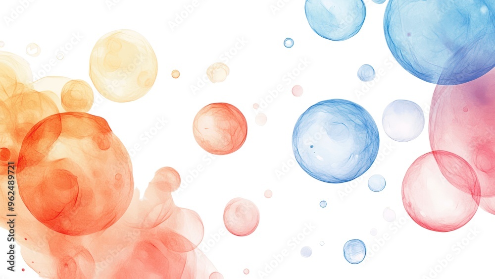 Aufkleber A colorful background with many different colored circles
