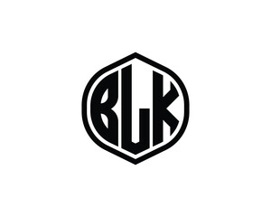 BLK logo design vector template. BLK