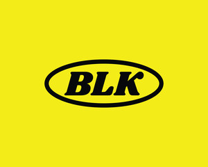 BLK logo design vector template. BLK