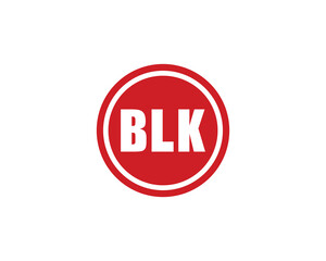 BLK logo design vector template. BLK