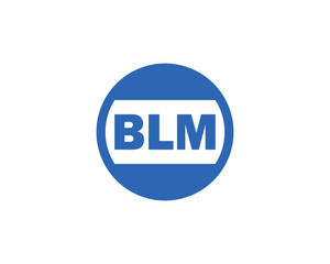BLM Logo design vector template. BLM