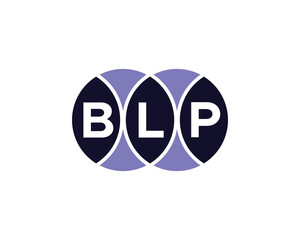 BLP logo design vector template. BLP