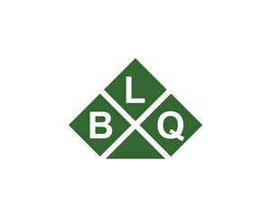 Fototapeta premium BLQ logo design vector template. BLQ