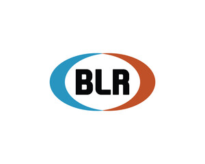 BLR logo design vector template. BLR