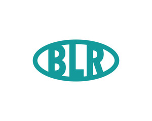 BLR logo design vector template. BLR