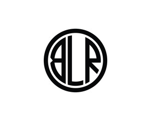 BLR logo design vector template. BLR