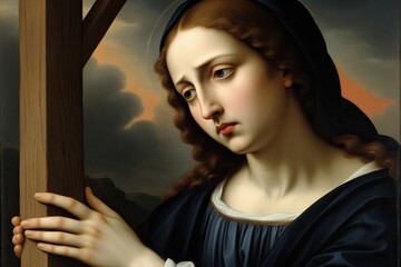 Grace's Sorrowful Gaze: A Lament of Loneliness at the Cross During Passion Week