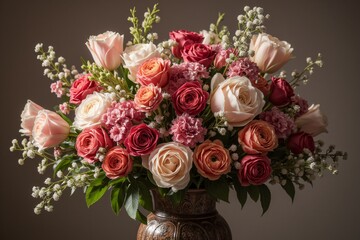 rose, bouquet, flower