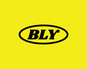 BLY Logo design vector template. BLY