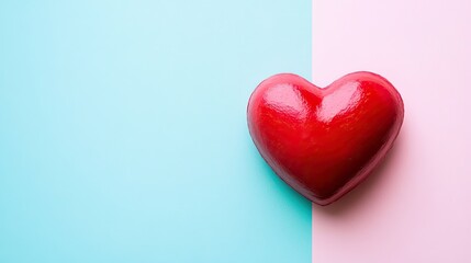 Obraz premium Minimalist Heart Decoration on background