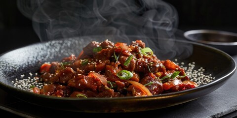 Spicy Sauteed Pork with Korean Flavors