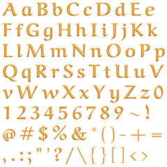Decorative Alphabet and Numbers Set
