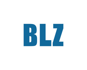 BLZ logo design vector template. BLZ