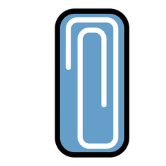 Attach, Attachment File, Paper clip, Web, Device and App Flat Line Icon Set