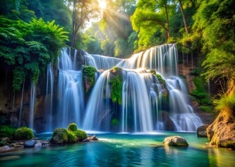 Obraz premium waterfall in the forest