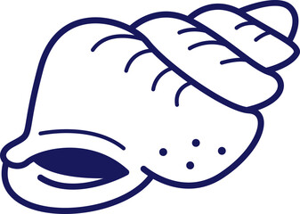 Shell Stock Line Illustration