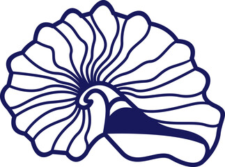 Shell Stock Line Illustration