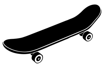 skateboard silhouette vector illustration