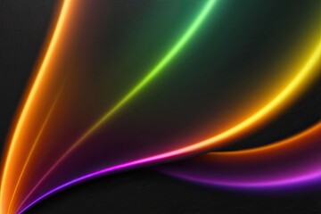 Naklejka premium Luminous Smooth Gradient Backdrop in Orange, Green, and Purple on Dark Textured Canvas