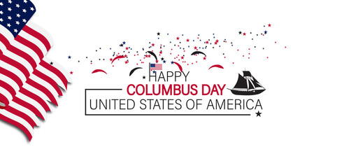 Obraz premium A lively Columbus Day event in the USA